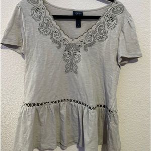 DayTrip babydoll shirt size small